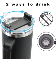 SLURP 1200ml Stainless Steel Vacuum Insulated Cup - Mocha