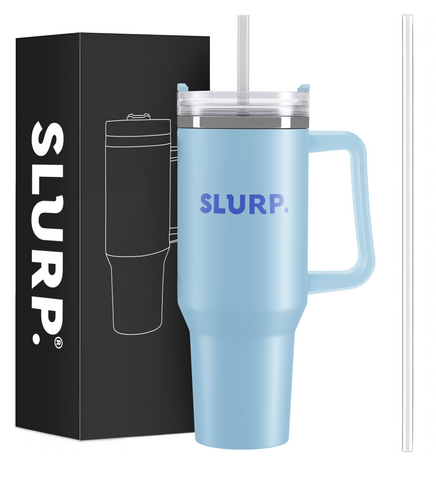 SLURP 1200ml Stainless Steel Vacuum Insulated Cup - Baby Blue