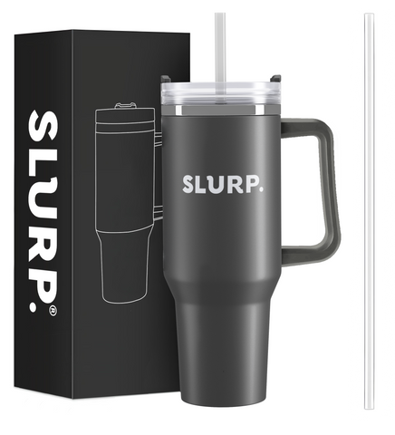 SLURP 1200ml Stainless Steel Vacuum Insulated Cup - Black