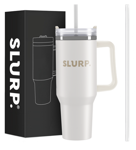 SLURP 1200ml Stainless Steel Vacuum Insulated Cup - Ivory